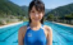 【フェチ動画】 夏山に煌めく奇跡！a??ena製のガチ競泳水着が眩しい！正統派AI美少女 望乃（のの）ちゃん