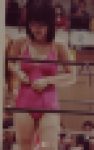 昭和女子プロレス復刻風映像　胸の谷間が丸見えのムチムチ女子プロレスラーが巨乳を揺らして必死に戦う