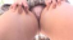 【接写JK31】クイ込みパンティ?ハミ出す無毛陰唇