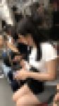 【上からの眺め76】エロエロボディのミニスカ巨乳ＯＬを電車内で観察！！
