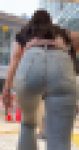 【再販】《４K・高画質》 No.1521「急ぎ過ぎて凄い格好で階段を登る！ムチムチ下半身がエロ過ぎるデニム美巨尻」