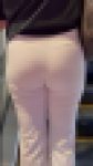 【再販】《４K・高画質》 No.1549「こんな姿で歩けるとは…！Tバック丸分かりな白パンツ」